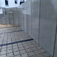 ściana oporowa typu L (zbrojony beton architektoniczny)
